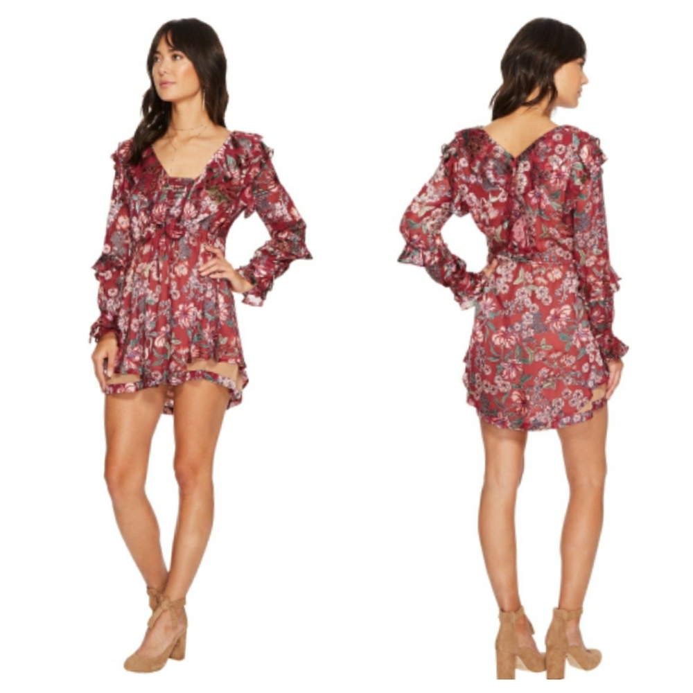 FOR LOVE & LEMONS Flora Drawstring Mini Dress - Picture 6 of 8